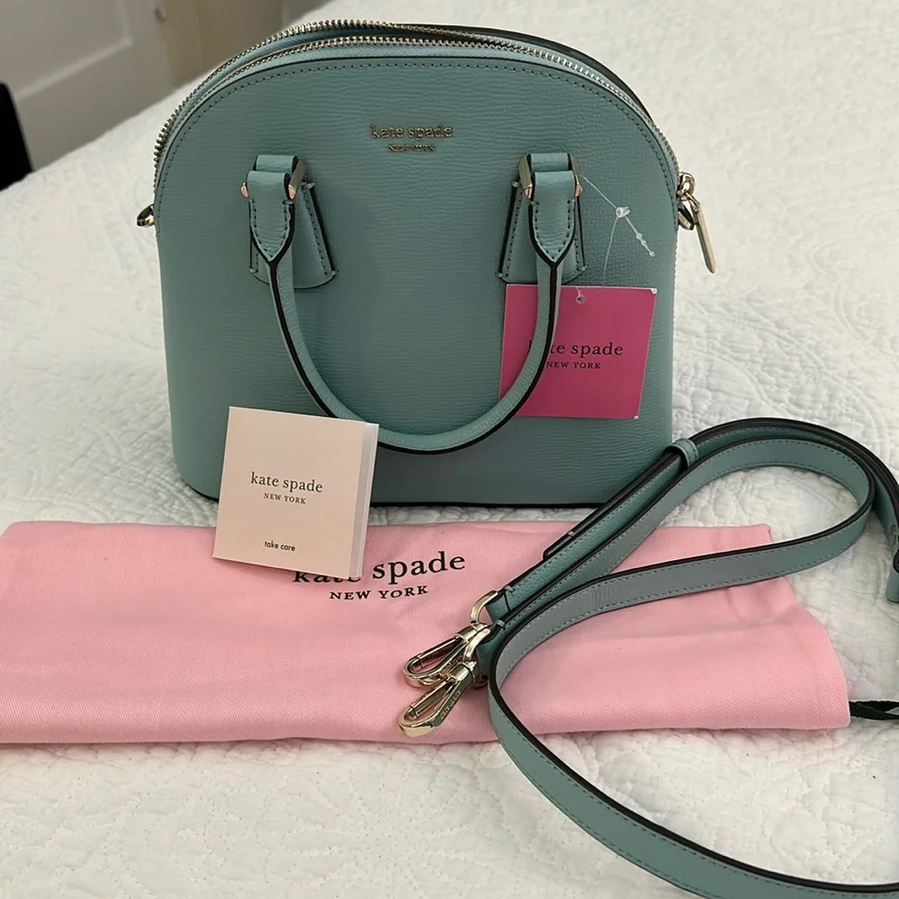 Kate Spade Sylvia Medium Dome Satchel Blue under